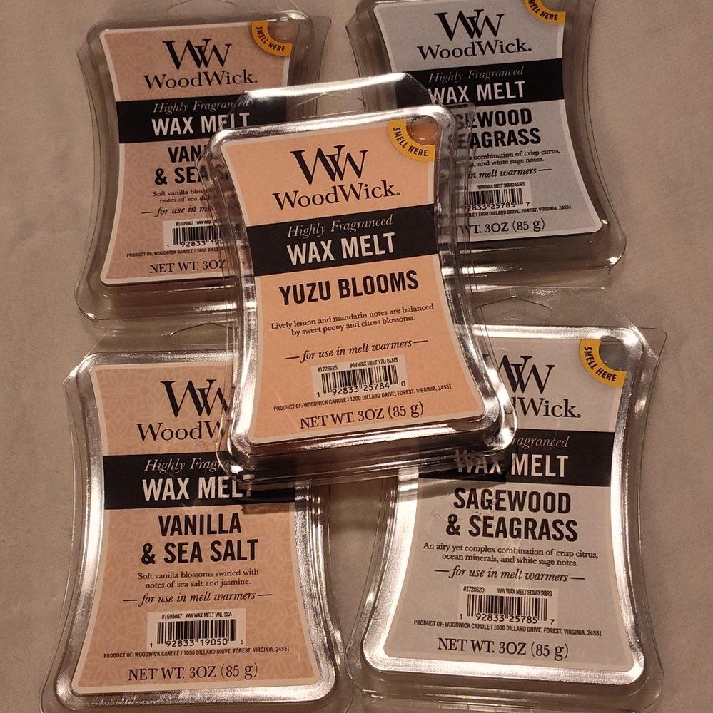 NEW! WoodWick Wax Melts Bundle (5)